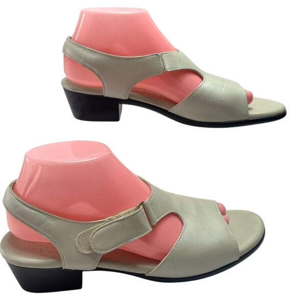 SAS Sandals Womens Size 9.5 M Perl Suntimer Tripad Comfort Slingback Hoop & Loop - Picture 3 of 15